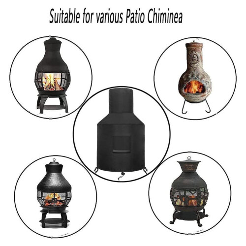 Chiminea fire pit cover outdoor waterproof heavy duty 2
