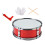 11-inch snare drum with adjustable strap red 5