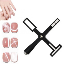 5 in 1 Cat Eye Nail Magnet Wand with Five Interchangeable Tips and Integrated UV Lamp for Salon Use
