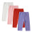 Girls Capri Leggings 3/4 Length 4 Pack Solid Colors for 1