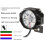 48V e-bike headlight 6/9 LED folding 6