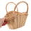 Beiger Gemüsekorb aus Rattan mit Griff (1 Stück) 5