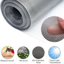 Filtračné sitá, kryt z nehrdzavejúcej ocele, drôtené pletivo, rolka 30x120 cm, tkaný drôt, drôtené pletivo 30 mesh