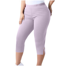 Women's Pink Capris Stretch Yoga Pants 3XL