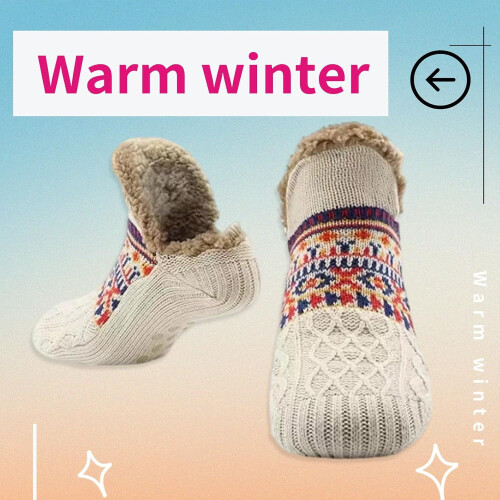 Kelvono Wool Winter Socks Non-slip Warm Thick 1
