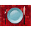 XUNRYAN romantic non-slip insulated placemats red 4-pack 5