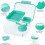 Square Portable Bento Box BPA-Free 43 oz with 5 oz Yogurt 2