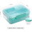 Square Portable Bento Box BPA-Free 43 oz with 5 oz Yogurt 5