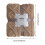 Fleece Throw Blanket Velvet Jacquard Flannel Beige 2
