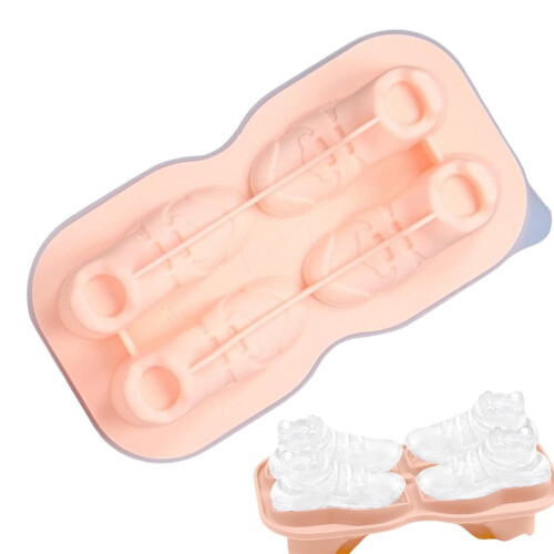 Forma de gelo XIUH em silicone de qualidade alimentar rosa 1