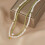 Vintage-Choker-Halskette mit Süßwasserperlen und Peridot 2