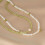Vintage-Choker-Halskette mit Süßwasserperlen und Peridot 3