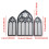 Gothic Cathedral Mirror Set Arched Vintage 3-Piece 3