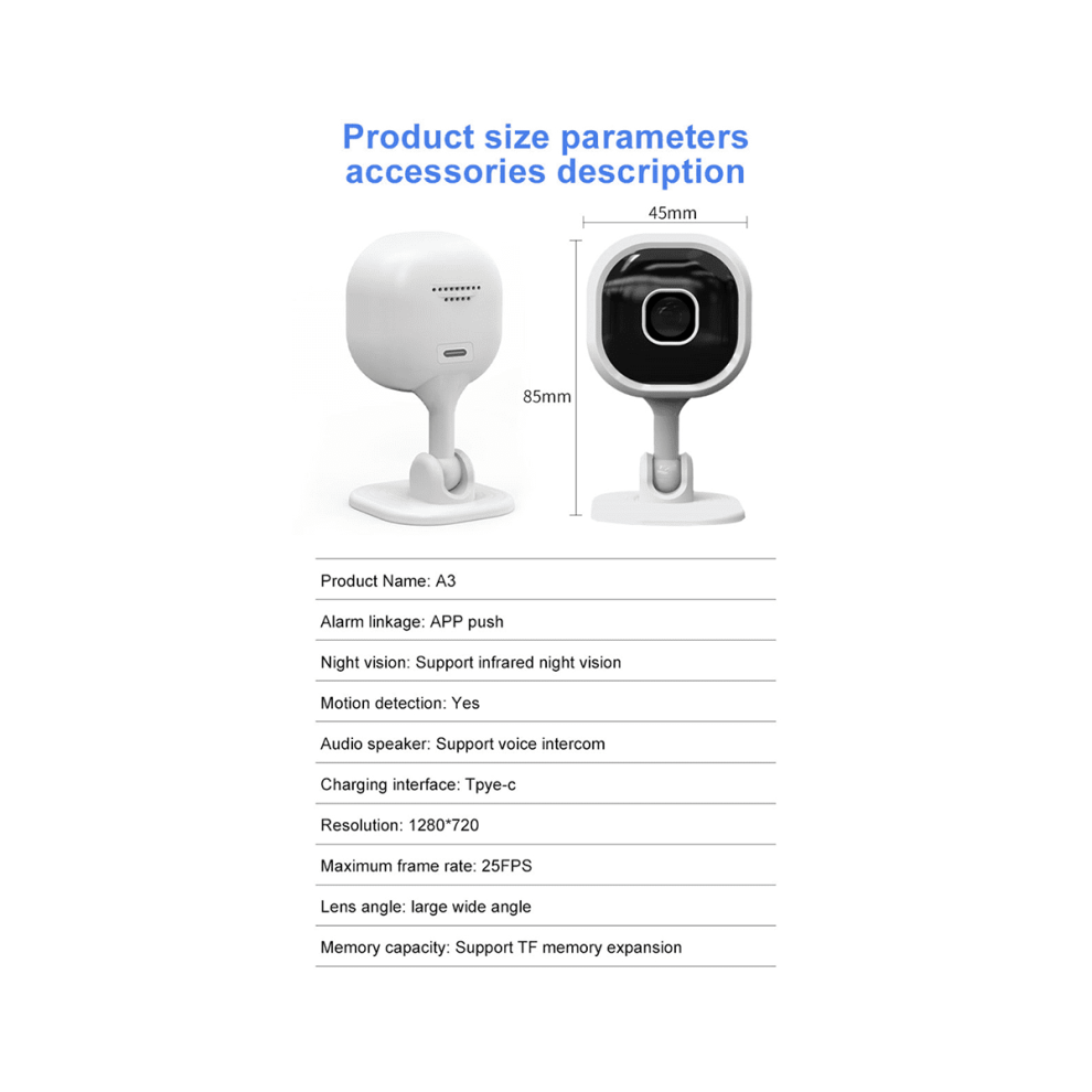 Wifi Security Camera 1080P With Infrared Night Vision 393040967472