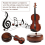 Caixa de Música de Violino Vintage com Base Giratória (1 peça) 4