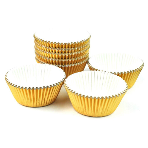 Guld- og sølvfolie-cupcakeforme, 300 stk. 2