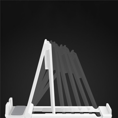 2X Supporto per Tablet Supporto da Tavolo Supporto Portatile Doppio Pieghevole Adatto per   Supporto per Tablet   Bianca 2