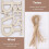 Unfinished Wood Dad Gift Tags with String 40 pcs 3
