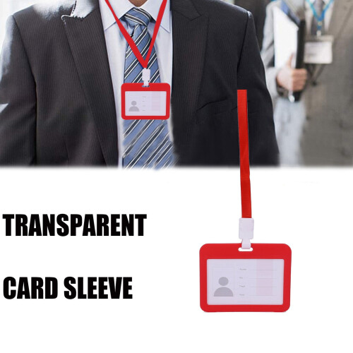 Visitekaarthouder van transparant PP-plastic, 4x3 inch met 1