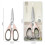 Ciseaux de cuisine robustes en acier inoxydable (1 paire) 4
