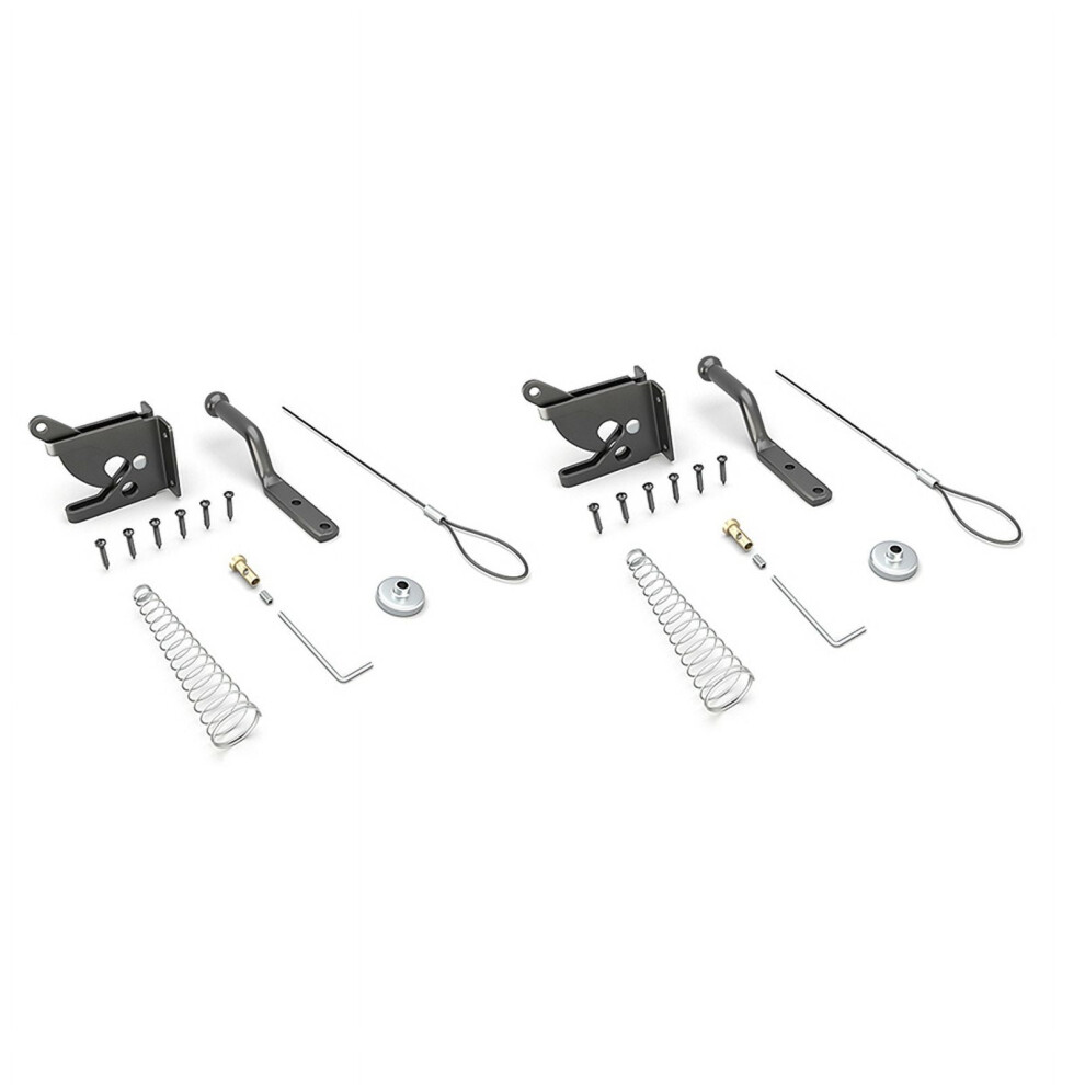 Door Latch With Spring Puller For Fence Gates 2Pcs 393040981881
