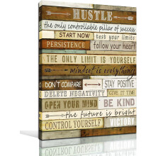 Inspirational Wall Art Canvas Poster for Bedroom or Living