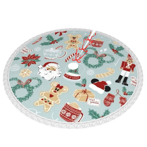 Christmas Tree Skirt 36 Inch Rustic Holiday Decor 1
