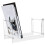Clear vinyl record stand for desktop album storage 2