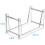 Clear vinyl record stand for desktop album storage 3