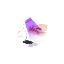 UV Nail Lamp, Gooseneck 36W Rechargeable LED Cure Lamp with 4 Timers & Auto Sensor – Quick Dry for Gel Nails, Compatible with All UV Gels