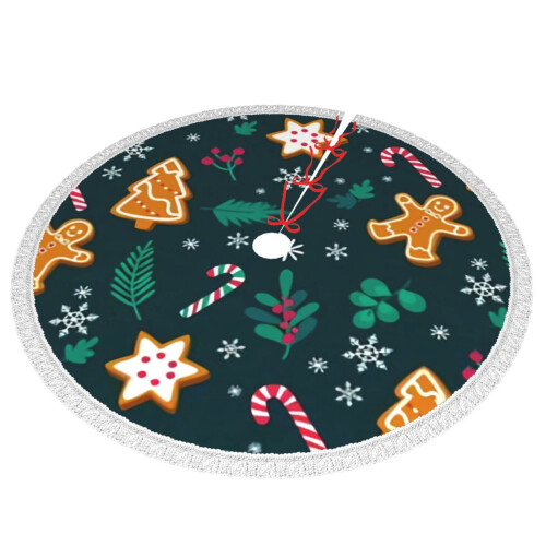 Christmas Tree Skirt 48 Inch Rustic Holiday Decor 1