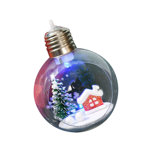 Staron bruchsichere beleuchtete transparente Weihnachtskugeln 12 2