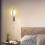 Modern Gold LED Wall Light Warm Light Wired Metal Indoor 4