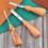 Leather Edger Tool Set Wooden Handle3Pieces 2