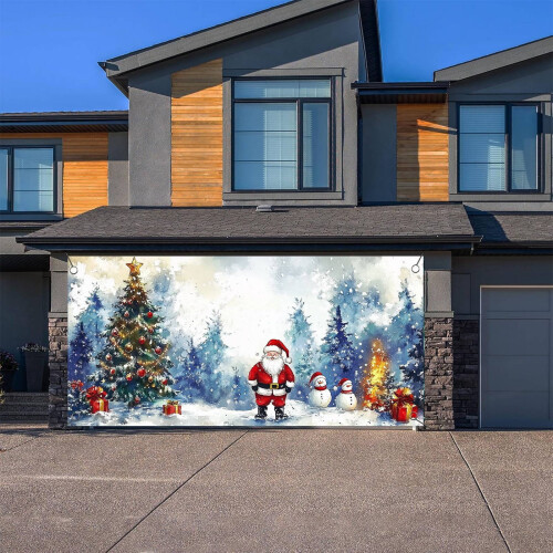 Julemandens garagebanner 480x210 cm 2