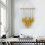 Handmade tassel macrame wall tapestry yellow 5