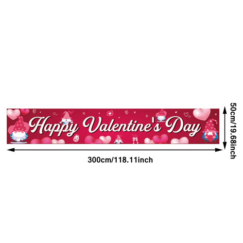 Valentínsky banner na dekoráciu do interiéru aj exteriéru 2