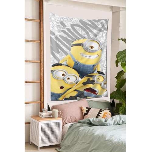 Tapisserie murale Minions 80" x 60" 2