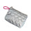Silver PU quilted pouches for women 1 piece 5