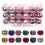 Rose Gold Plastic Christmas Balls 4cm 36 pcs 4