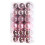 Rose Gold Plastic Christmas Balls 4cm 36 pcs 5