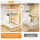 Under Sink Organizer Metal 2-Tier Slide-Out Shelf 1 Pack 4