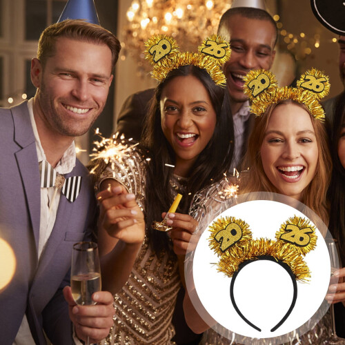 Glitzerndes Damen-Haarband mit Krone 2026