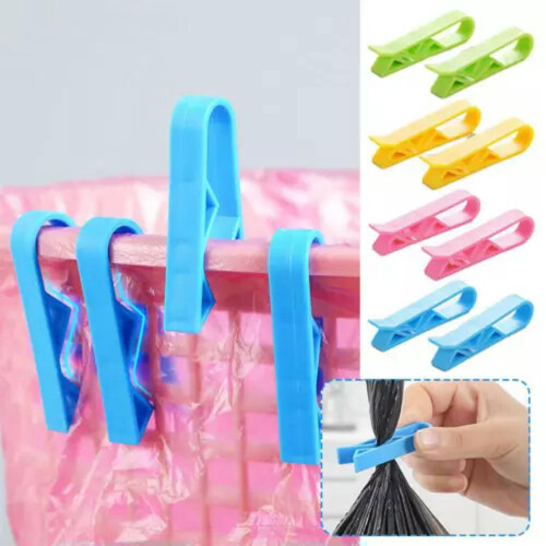 Trash Bag Clamp for Waste Basket Yellow 2 Pack 1
