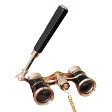All-Metal White Opera Glasses HD Wide-Focus Binoculars