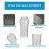 5PCS 3.5 Inch Adjustable Aluminum Gutter Downspout Guards - Expandable Leaf Filter Strainer, Heavy-Duty Gutter Protector 3