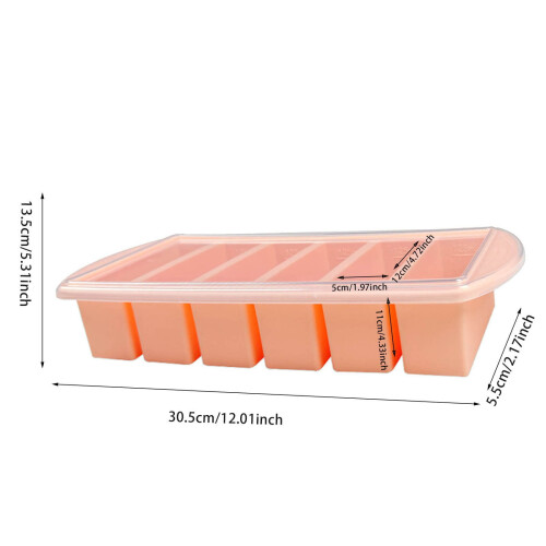 Silicone Ice Cube Tray with Lid 12-Compartment 2