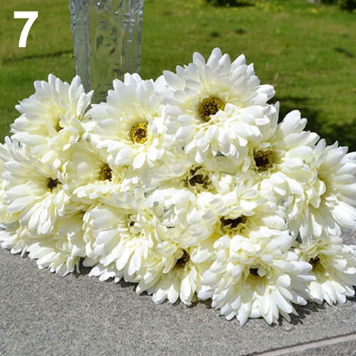Künstlicher Seiden-Gerbera-Gänseblümchenstrauß (1 Stück) 1