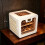 Westwood WestWood White Desktop Cigar Humidor Cabinet Multi-Level Lined Storage Box CHC03 2