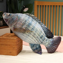 3D Soft Fish Plush Pillow Decor 23.6 Inch Crucian Carp